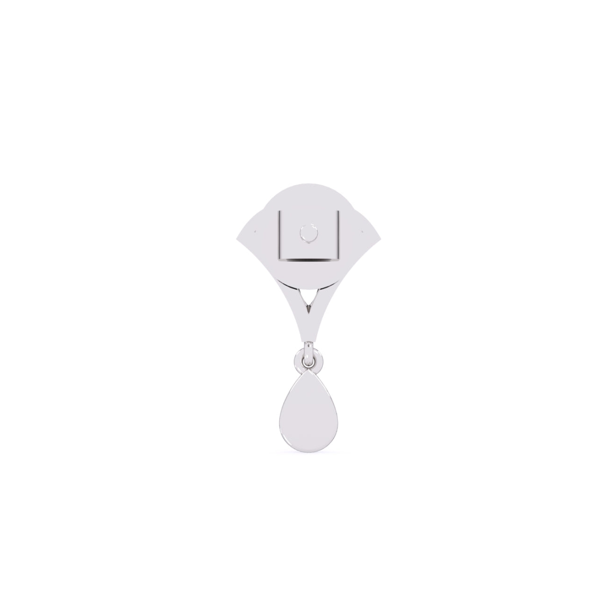 14K Rose Gold Teardrop Earlobe Earrings